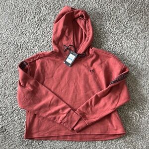 Under Armour Cropped Red Hoodie